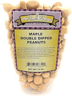 Maple Double Dipped Peanuts, (1 lb. Resealable Zip Lock Stand Up Bag)